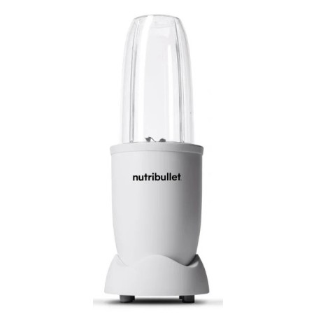 NutriBullet Pro – Frullatore Compatto e Potente, Estrattore di Nutrienti, Smoothie Maker, 900W, Bianco Opaco (NB907MAW)
