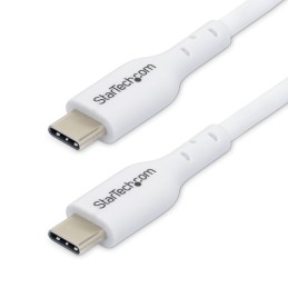 StarTech.com Paquete de 2 Cables USB-C de Carga de 2m - Cable USB Tipo C Cargador para Portátiles - USB 2.0 - PD 60W 3A -