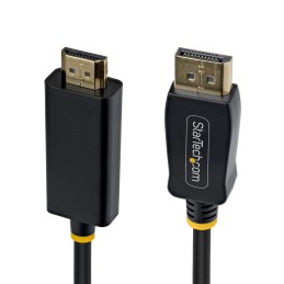 StarTech.com 1m DisplayPort auf HDMI Adapterkabel mit rutschfesten Steckern, 4K 60Hz, HDR, unidirektionaler DP zu HDMI