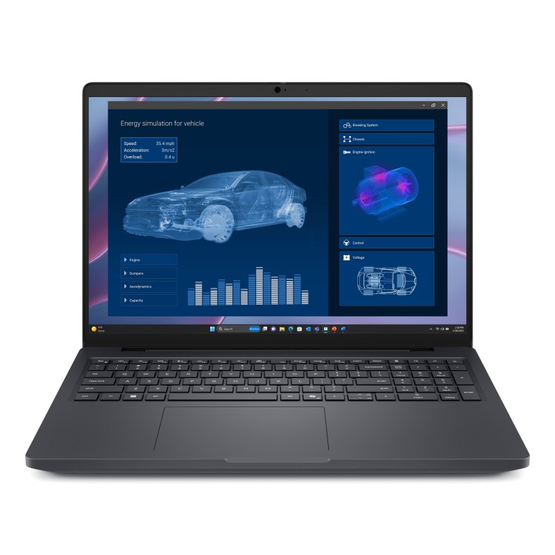 DELL Pro Max 16 MC16255 Copilot+ PC AMD Ryzen AI 7 PRO PRO 350 Mobile workstation 16" Full HD+ 32 GB LPDDR5x-SDRAM 512 GB SSD