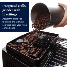 De’Longhi Magnifica Start - Macchina Automatica per Caffè in Chicchi, 4 bevande one touch, Nero (ECAM220.60.B)