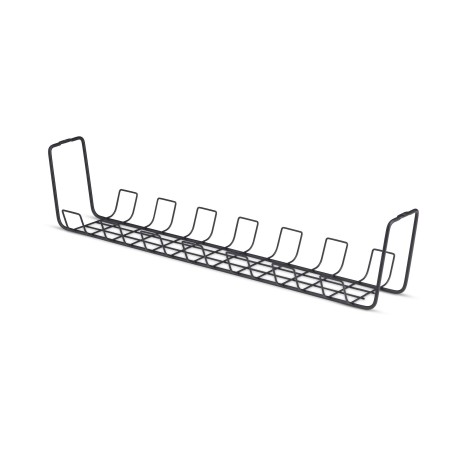 StarTech.com Untertisch Kabelmanagement Ablage, 615mm langes Metall Gitter Kabelorganizer, Schraubmontage, Steckdosenleisten
