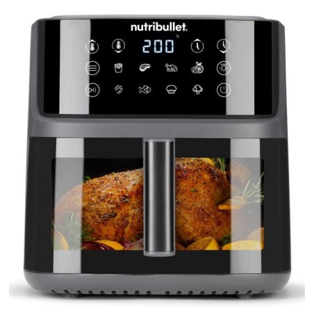 NutriBullet CrispLite Vision Single 8 L Stand-alone 2000 W Hot air fryer Black