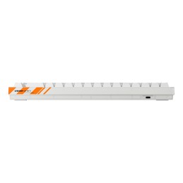 CHERRY K5 PRO TMR COMPACT Tastatur Gaming USB QWERTY US Englisch Orange, Weiß