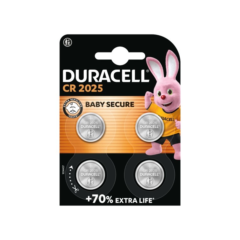 Duracell 81575810 Haushaltsbatterie Wiederaufladbarer Akku CR2025 Nickel-Metallhydrid (NiMH)