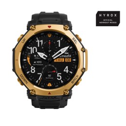 Amazfit T-Rex 3 Pro 1.5" AMOLED 48 mm Digital 480 x 480 pixels Touchscreen Gold Wi-Fi GPS (satellite)