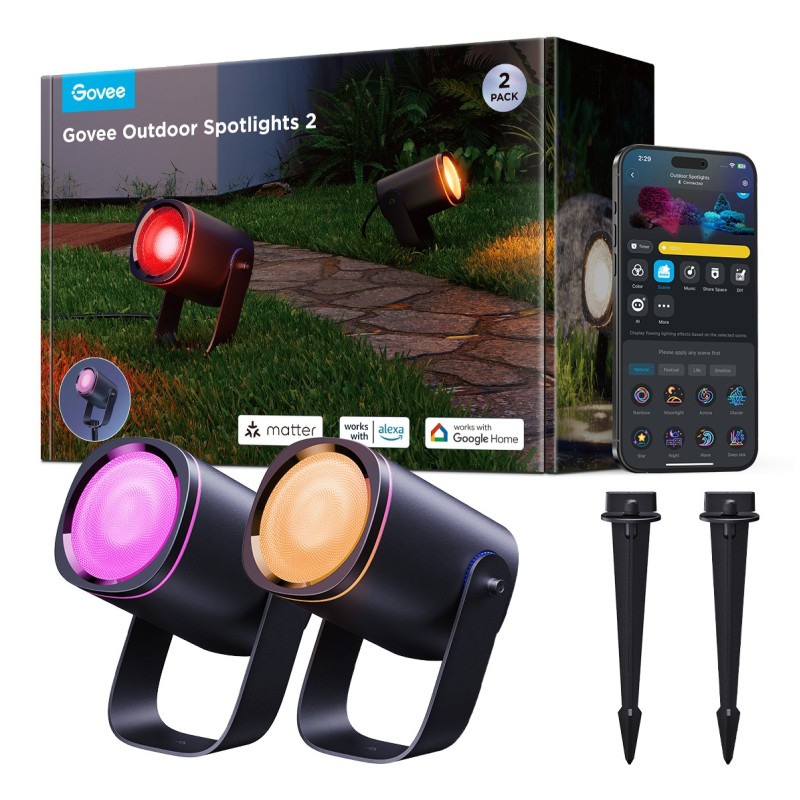 Govee H7093311 éclairage intelligent Spot d'éclairage intelligent Bluetooth