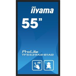 iiyama TF5539AS-B1AG Signage-Display Kiosk-Design 138,7 cm (54.6") LED 435 cd m² 4K Ultra HD Schwarz Touchscreen Eingebauter