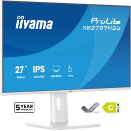 iiyama ProLite XB2797HSU-W1 Monitor PC 68,6 cm (27") 1920 x 1080 Pixel Full HD LED Bianco