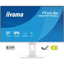 iiyama ProLite XB2797HSU-W1 computer monitor 27" 1920 x 1080 pixels Full HD LED White