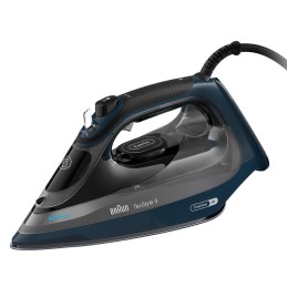 Braun TexStyle 9 0127409002 ferro da stiro Ferro a vapore EloxalPlus soleplate 3200 W Blu scuro