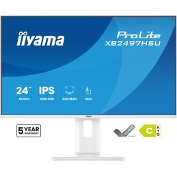 iiyama ProLite XB2497HSU-W1 Monitor PC 60,5 cm (23.8") 1920 x 1080 Pixel Full HD LED Bianco