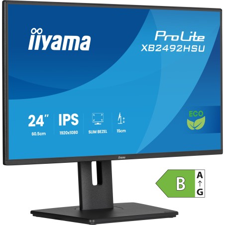 iiyama ProLite XB2492HSU-B1 pantalla para PC 60,5 cm (23.8") 1920 x 1080 Pixeles Full HD LED Negro