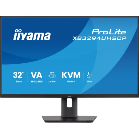 iiyama ProLite XB3294UHSCP-B1 Monitor PC 80 cm (31.5") 3840 x 2160 Pixel 4K Ultra HD Nero