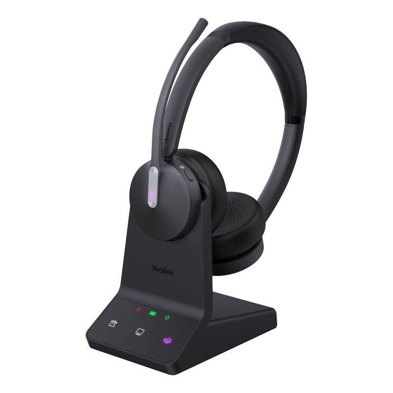 Yealink WH64 Dual Teams Headset Wireless Head-band Office Call center USB Type-C Bluetooth Black