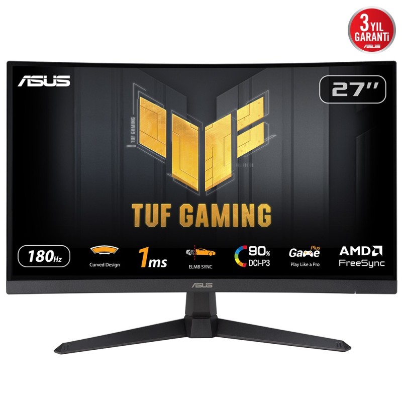 ASUS TUF Gaming VG27VQ3B pantalla para PC 68,6 cm (27") 1920 x 1080 Pixeles Full HD LCD Negro