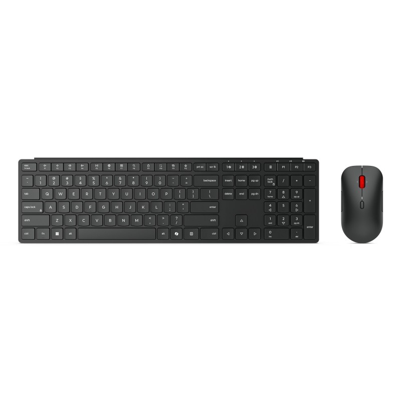 Lenovo 4X31S04814 Tastatur Maus enthalten Büro RF Wireless + Bluetooth Deutsch Schwarz