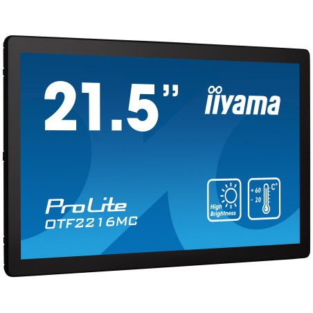 iiyama OTF2216MC-B1 Computerbildschirm 54,6 cm (21.5") 1920 x 1080 Pixel Full HD LCD Touchscreen Schwarz