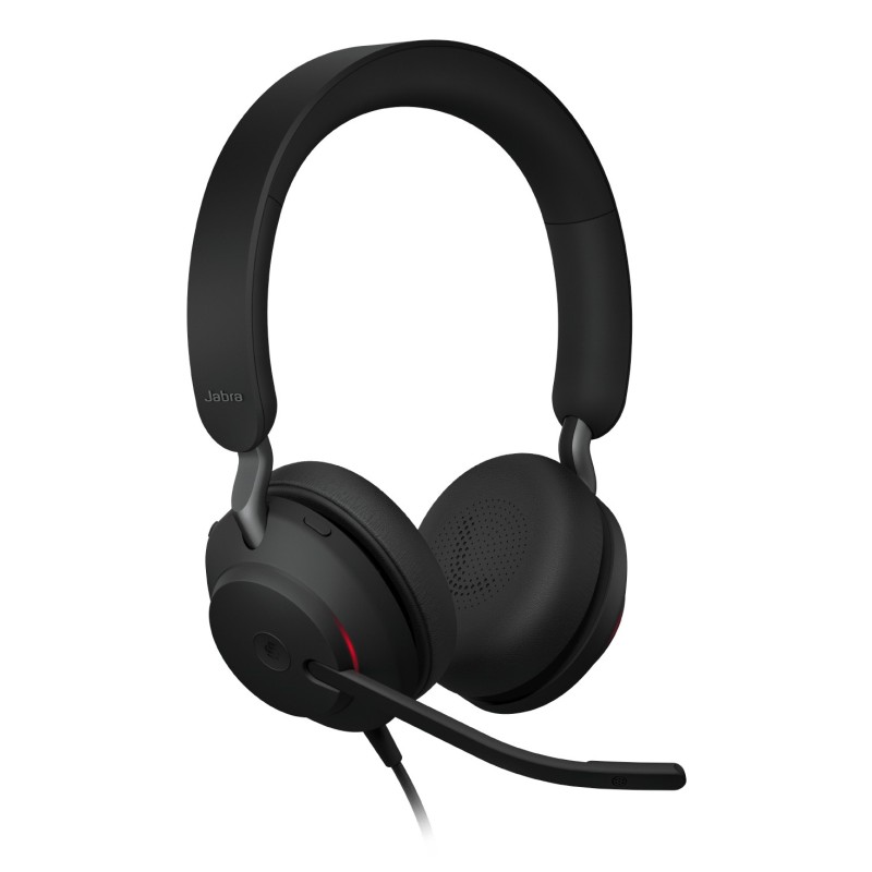 Jabra Evolve2 40 SE Headset Wired Head-band Office Call center USB Type-C   USB Type-A Black