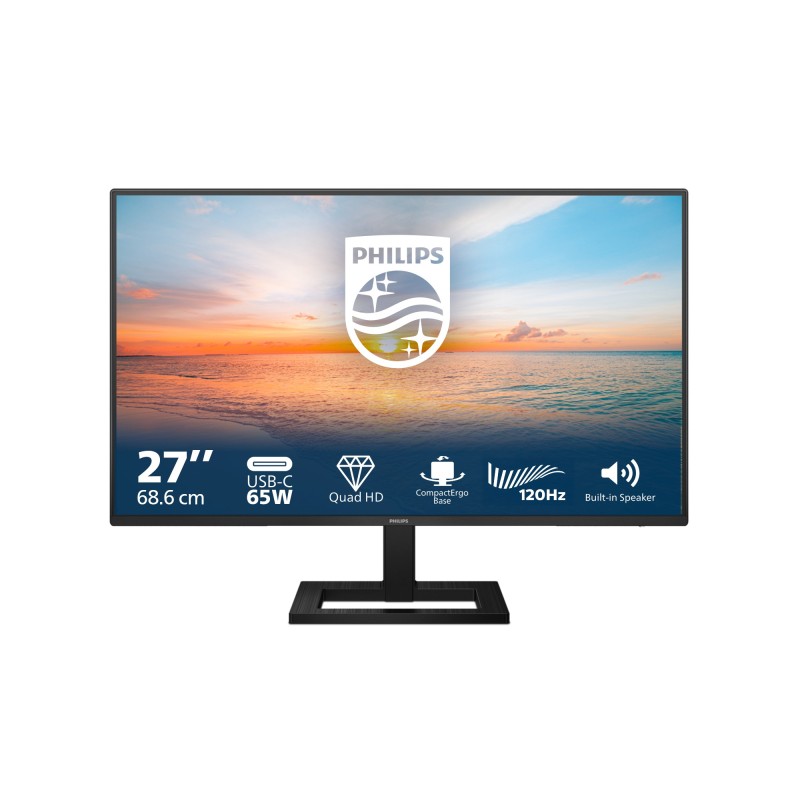 Philips 1000 series 27E1N1600AE 00 pantalla para PC 68,6 cm (27") 2560 x 1440 Pixeles Quad HD LCD Negro