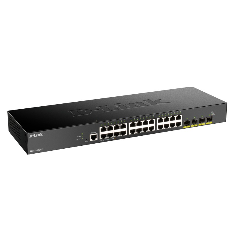 D-Link DGS-1250-28X Managed L3 Gigabit Ethernet (10 100 1000) Black