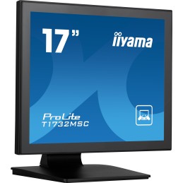 iiyama ProLite T1732MSC-B1SAG computer monitor 17" 1280 x 1024 pixels Full HD LED Touchscreen Tabletop Black