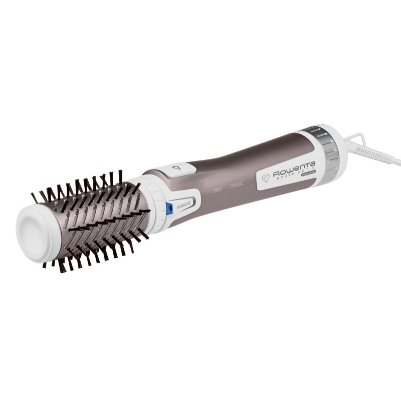 Rowenta Brush Activ Premium Care CF9540 Cepillo de aire caliente Caliente Aluminio, Metálico, Blanco 1000 W 1,8 m