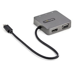 StarTech.com USB C Multiport Adapter mit HDMI und VGA - Mac   Windows   Chrome   Android - USB-C & A Ports - Mobiler USB-C