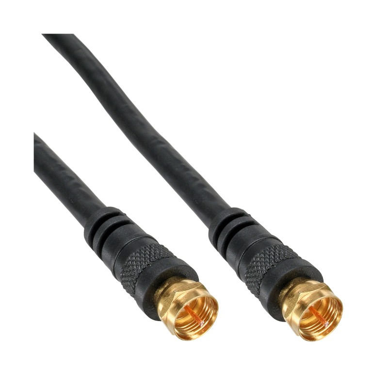 InLine 69310P câble coaxial SAT 10 m Type F Noir