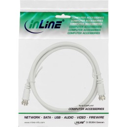 InLine 69315 cable coaxial SAT 15 m Tipo F Blanco