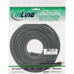 InLine 4043718129706 cable coaxial 15 m F Negro