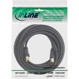InLine 69410P cable coaxial 10 m Tipo F Negro