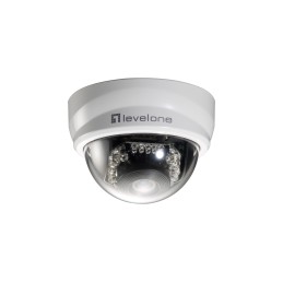 LevelOne Feste-Dome-Netzwerkkamera, 2 Megapixel, 802.3af PoE, Tag Nacht, IR-LEDs