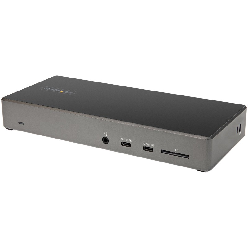 StarTech.com DK31C2DHSPDUE laptop dock port replicator Wired USB 3.2 Gen 2 (3.1 Gen 2) Type-C Black, Gray