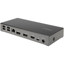 StarTech.com DK31C2DHSPDUE laptop dock port replicator Wired USB 3.2 Gen 2 (3.1 Gen 2) Type-C Black, Gray