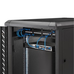 StarTech.com Bandeja Estante Fijo Voladizo Universal 1U de 19" Pulgadas para Rack Armario de Servidores - en Acero - Capacidad