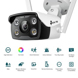 TP-Link VIGI C340-W Caja Cámara de seguridad IP Exterior 2560 x 1440 Pixeles Techo pared