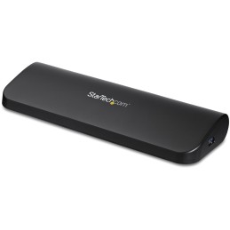 StarTech.com Dual Monitor USB 3.0 Laptop Docking Station mit HDMI DVI VGA, 3x USB-A Hub, GbE, Audio, Universal Type-A Dock für