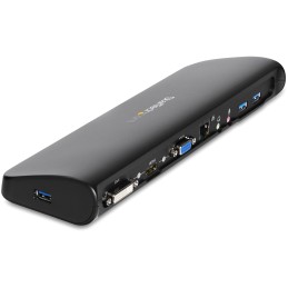 StarTech.com USB3SDOCKHDV laptop dock port replicator Wired USB 3.2 Gen 1 (3.1 Gen 1) Type-B Black