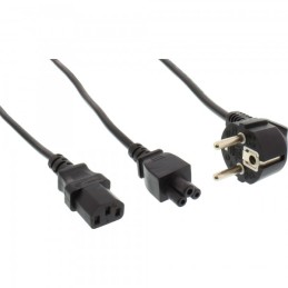 InLine 16653D cable de transmisión Negro 2 m CEE7 7 C13 acoplador