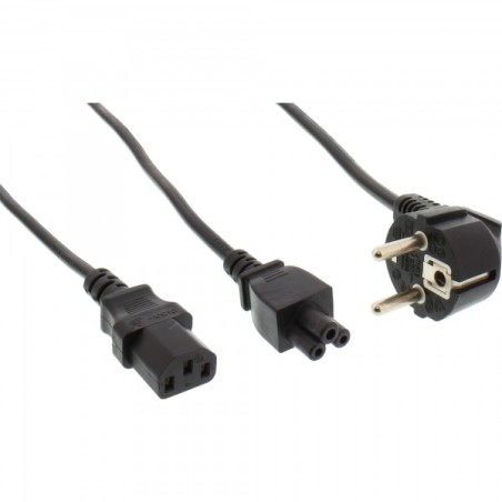 InLine 16653D power cable Black 78.7" (2 m) CEE7 7 C13 coupler