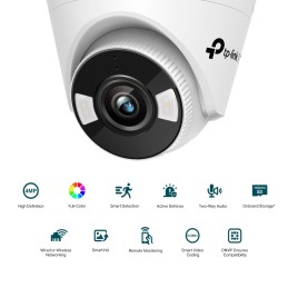 TP-Link VIGI 4MP Vollfarb-Turret-Netzwerkkamera, 2,8mm Linse