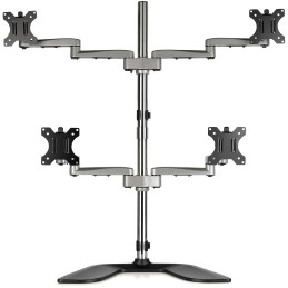 StarTech.com ARMQUADSS monitor mount   stand 32" Desk Black, Silver