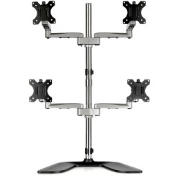 StarTech.com ARMQUADSS monitor mount   stand 32" Desk Black, Silver