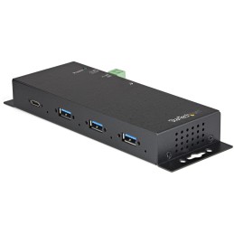 StarTech.com Hub USB C 4 ports 10Gbps - Hub USB Type-C industriel en métal avec 3xUSB-A & 1xUSB-C - Protection ESD & Surtension
