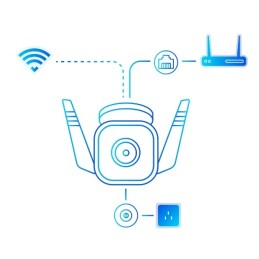 TP-Link Tapo TC65 caméra de sécurité Balle (forme) Caméra de sécurité IP Extérieure 2304 x 1296 pixels Plafond mur