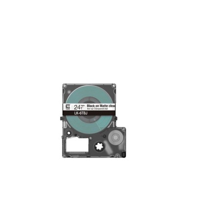 Epson LK-6TBJ Schwarz, Transparent