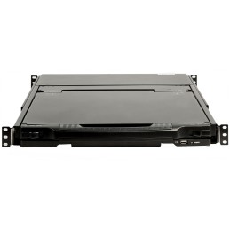 StarTech.com Consola KVM de Doble Carril HD 1080p para Rack de Servidores - Teclado QWERTY - KVM de 1 Puerto DVI VGA con