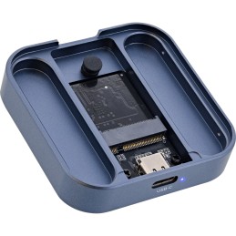 InLine Clip Case - Magnetisches USB-C Gehäuse für SATA III & NVMe M.2 SSDs