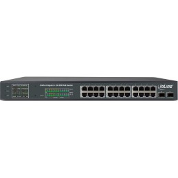 InLine 32324P network switch Gigabit Ethernet (10 100 1000) Power over Ethernet (PoE) 1U Black